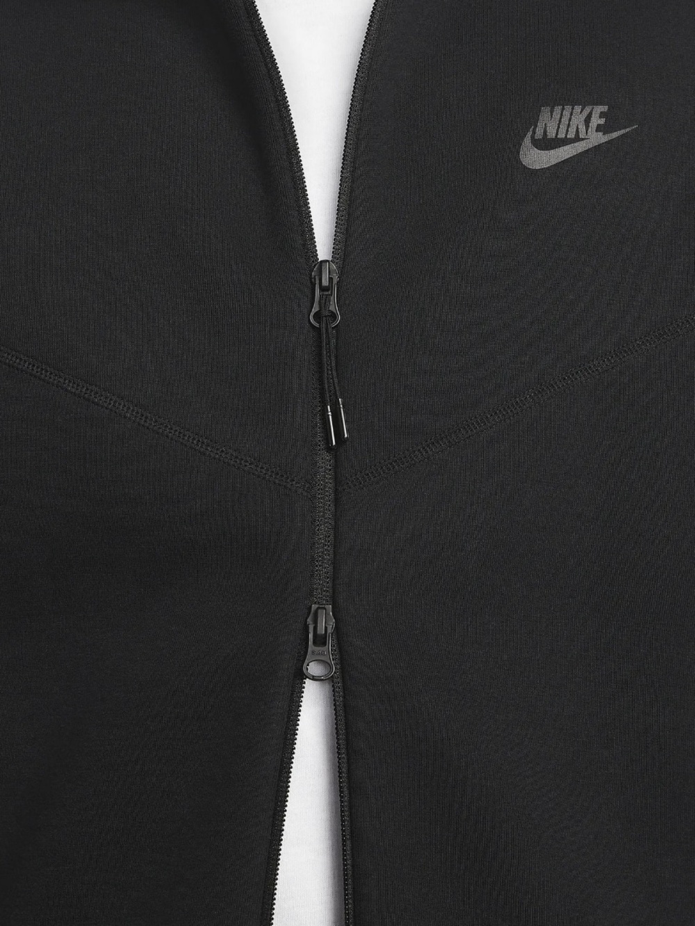 NIKE Men's Nike Sportswear Tech Fleece Black Windrunner Full Zip Hoodie Sz S - Picture 4 of 9